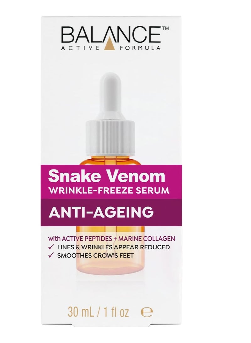 Balance Active Formula Snake Venom Anti-Ageing Wrinkle,Freeze Serum Lines and Wrinkles Appear Reduced.Smoothes Appearance of Crow's Feet,30ml - Image 2