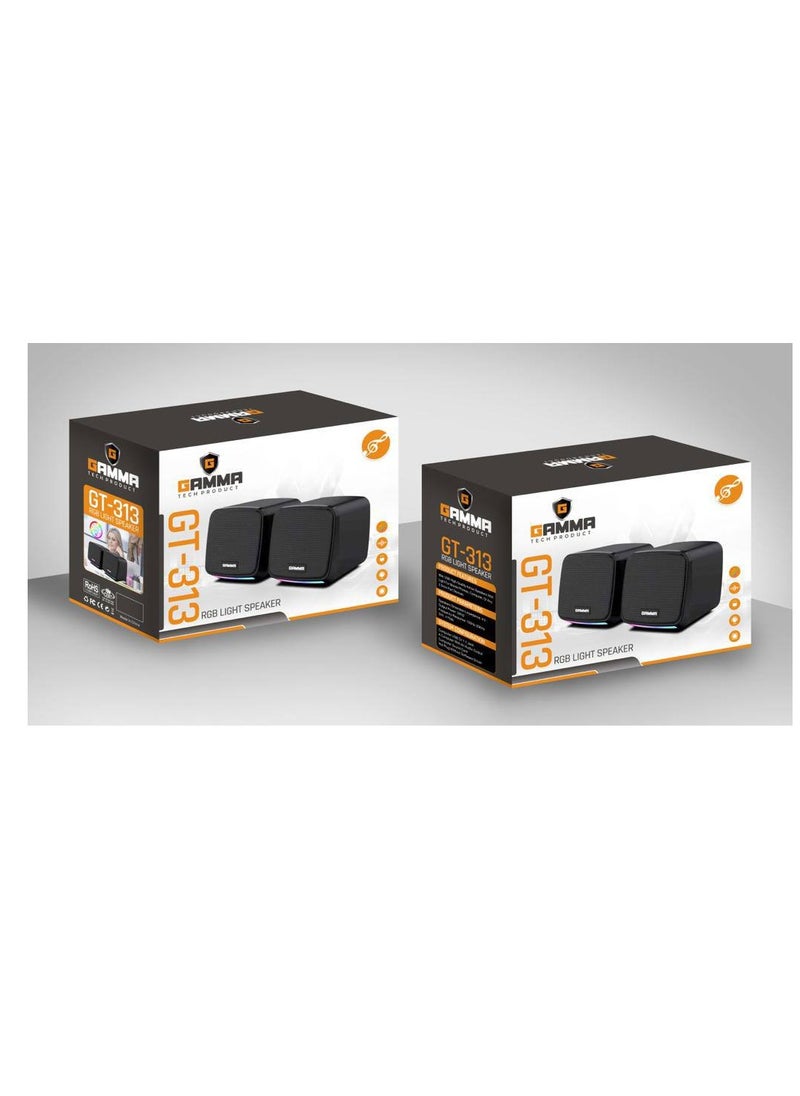 Gamma GAMMA GT-313 Gaming RGB Usb pc speaker with lights  - Image 2