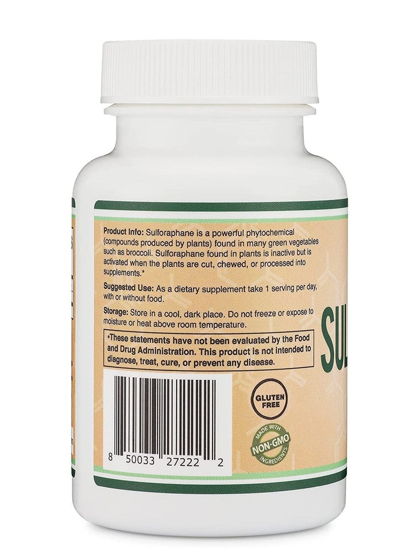 Double Wood Supplements - Sulforaphane Supplement 20Mg Of Activated And Stabilized Sulforaphane Per Serving (120 Capsules) Potent Broccoli Extract For Healthy Aging (Derived From Broccoli Sprouts Vegan Safe) By Double Wood - Image 1