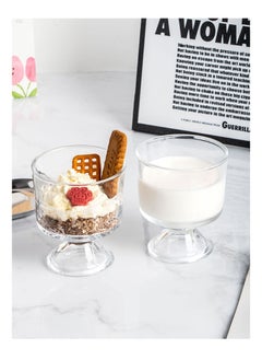 2PCS Ice Cream Cups Dessert, Milkshake, Fruit and Pudding Glass Bowls, 280ML Perfect for Home, Restaurant and Party - pzsku/ZDAD644F4677F39D2FEEEZ/45/_/1728547818/ce447e97-de22-4153-880a-aa081aa7cb19