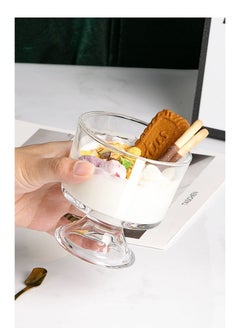 2PCS Ice Cream Cups Dessert, Milkshake, Fruit and Pudding Glass Bowls, 280ML Perfect for Home, Restaurant and Party - pzsku/ZDAD644F4677F39D2FEEEZ/45/_/1728547825/b9b34ee5-b6b1-4bdb-a072-d103e5bdbbed