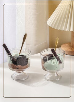 2PCS Ice Cream Cups Dessert, Milkshake, Fruit and Pudding Glass Bowls, 280ML Perfect for Home, Restaurant and Party - pzsku/ZDAD644F4677F39D2FEEEZ/45/_/1728547843/8d788f36-910c-440f-a511-40e0777faa4e