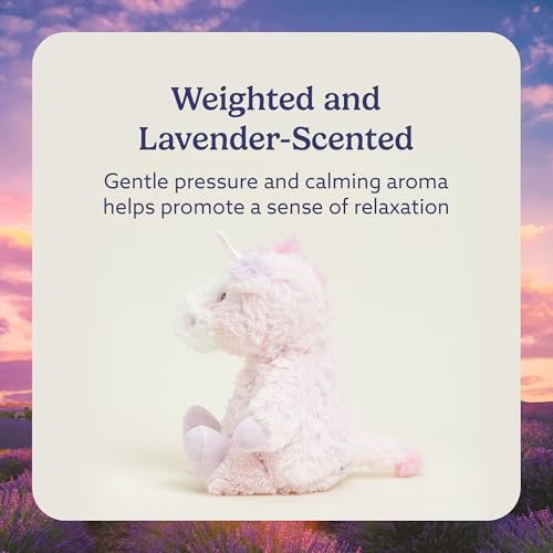 Warmies دمى دافئة قابلة للتسخين ووزنها، وحيد القرن - دمية محشوة مدفأة للدفء والراحة - ألعاب محشوة ناعمة لطيفة للبالغين والأطفال (الأولاد، البنات، الرضع والأطفال الصغار) - Image 3