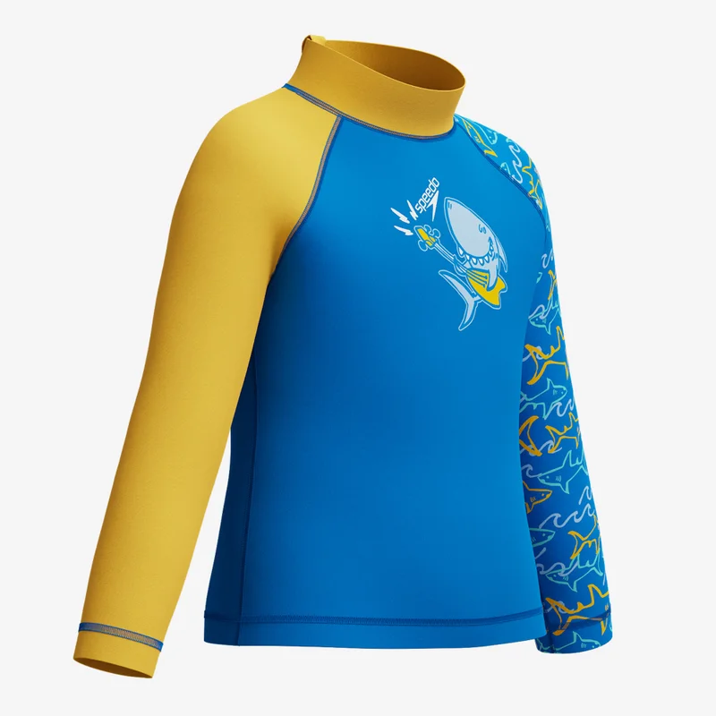 speedo Kids' Printed Swimming Rashguard