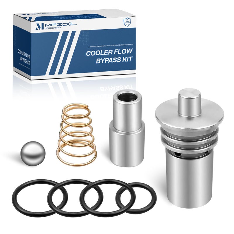 MFZDQL 6L80 6L90 8L90 Sure Cool System Compatible With GM Cadillac Chevy GMC cooler flow bypass kit 2014up 8L90 8L80 8L90E 10L90 thermostat bypass kit 2016up Replace STL010 Transmission Cooling System - Image 2