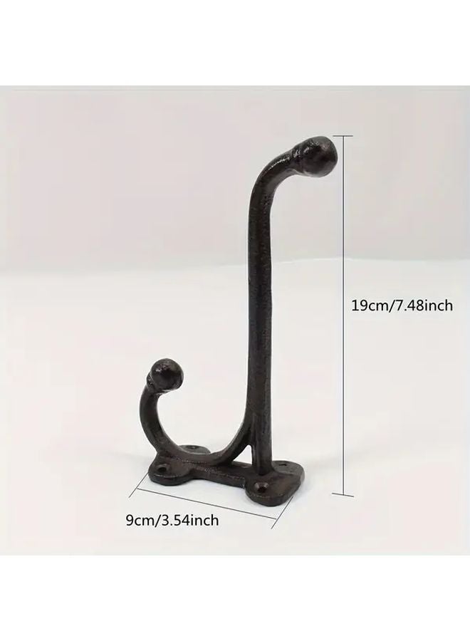 Retro Cast Iron Wall Hook 19cm Rustic Garden Decorative Flower Pot Hanger - Image 5