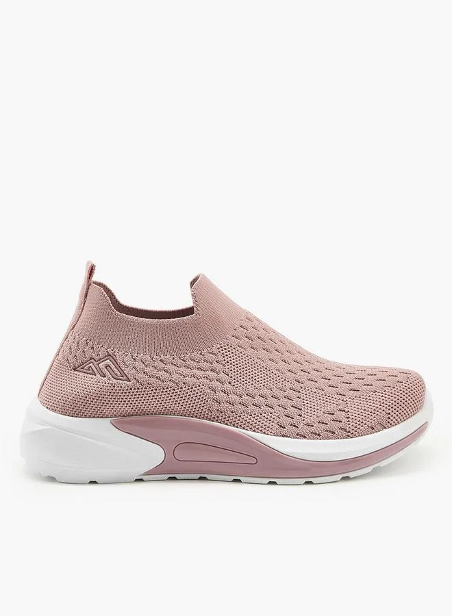 Oaklan by Shoexpress  Textured Slip-On Sports Shoes With Pull Tab for Women | Best Price UAE