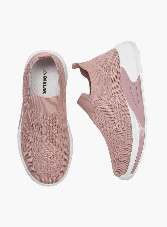 Oaklan by Shoexpress  Textured Slip-On Sports Shoes With Pull Tab for Women | Best Price UAE