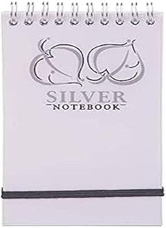 Mintra Mintra Gold & Silver noteBook A7, Lined Ruling 80 Sheets, Silver 