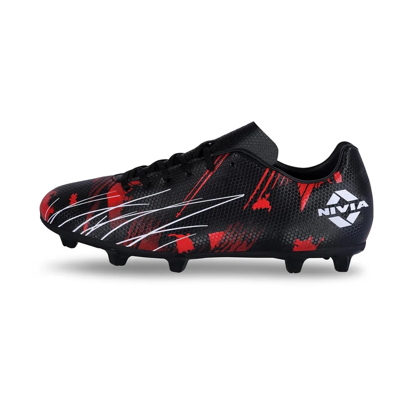 نيفيا Nivia Infra 2.0 Football Shoes - Black/Red