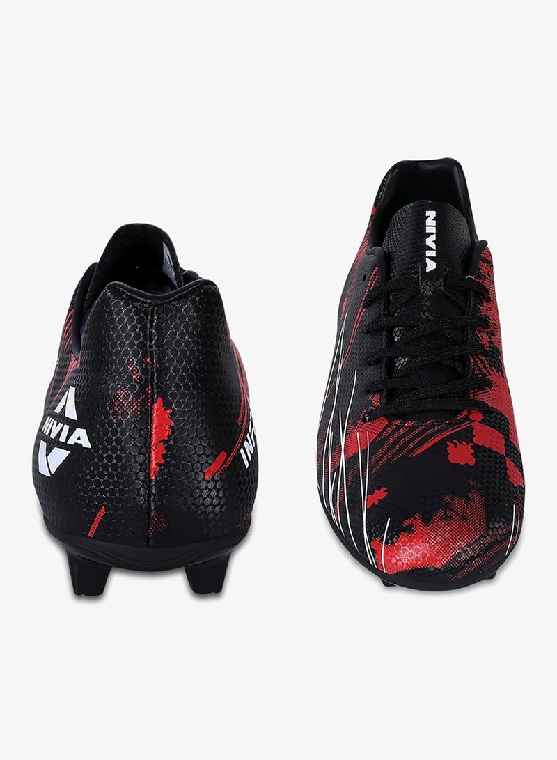 Nivia Infra 2.0 Football Shoes - Black/Red - Image 5