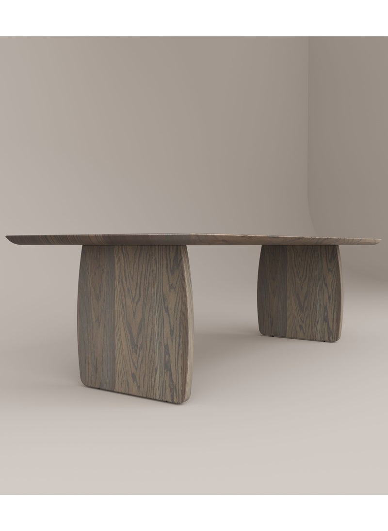 Slab House Edge Collection - Solid Oak Timber 8-10 Seater Table  - Image 3
