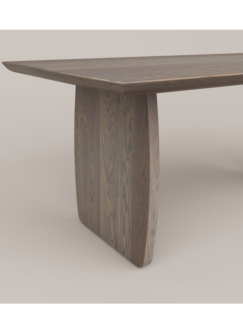 Slab House Edge Collection - Solid Oak Timber 8-10 Seater Table  - Image 5