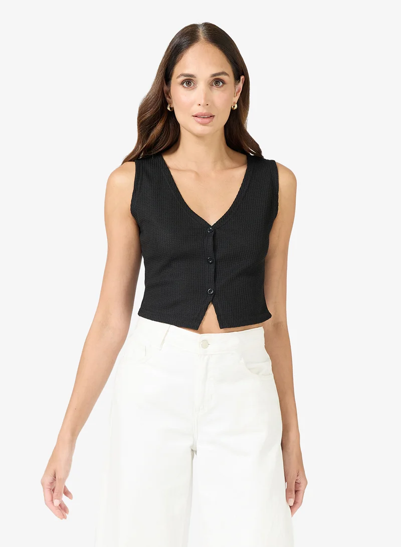 ELLA Ribbed Sweater Vest