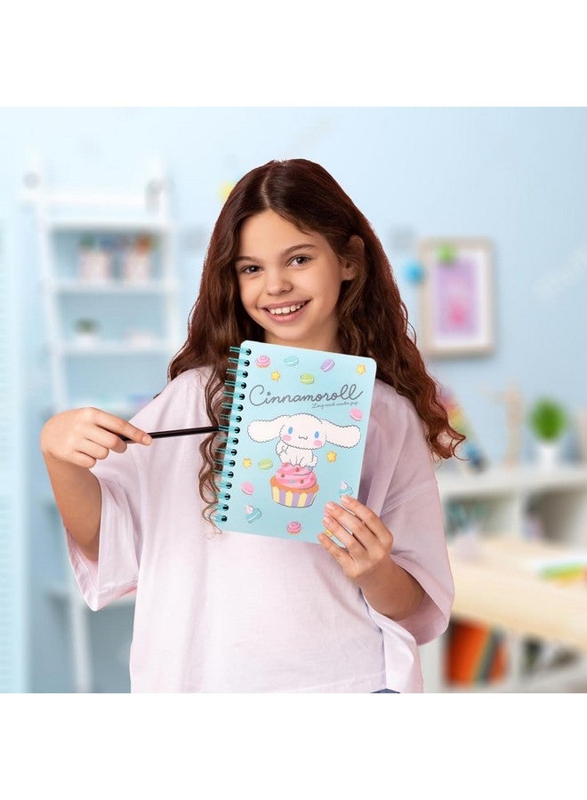 HASTHIP HASTHIP® 9Pcs Kawaii Cinnamoroll School Supplies Set, Kawaii Stationeries Supplies Set with Notebook, Pencil Pouch, Click Pens, Assorted Cinnamoroll Cartooon Stickers, Girls School Gift Set  - Image 5