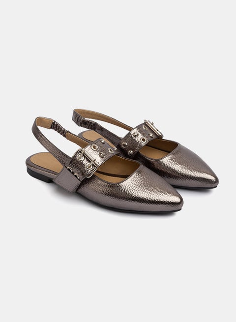 Belt Flat Slingbacks