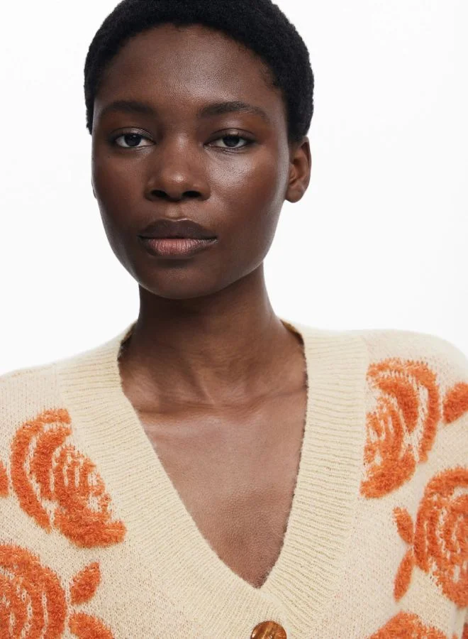 ديسيجوال سترة زر وردي