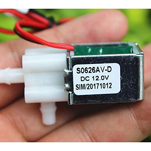 WSDMAVIS 1 Pcs Mini Micro Electric Solenoid Valve DC 12V Normally Closed Magnetic Water Air Control Valve Tools 0-450mmHG - Image 3