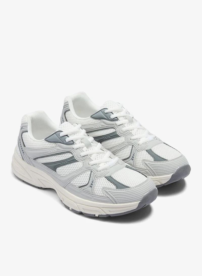 ماتلان Grey Mesh Chunky Trainers