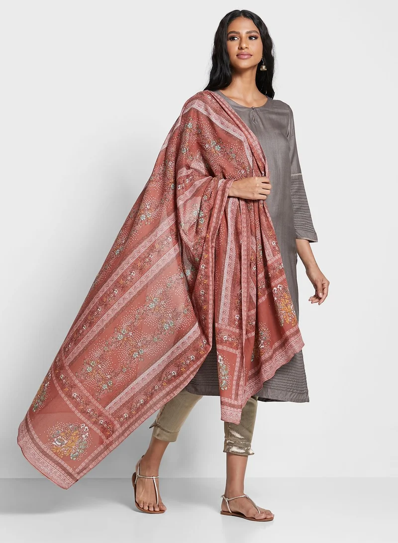 W Printed Dupatta