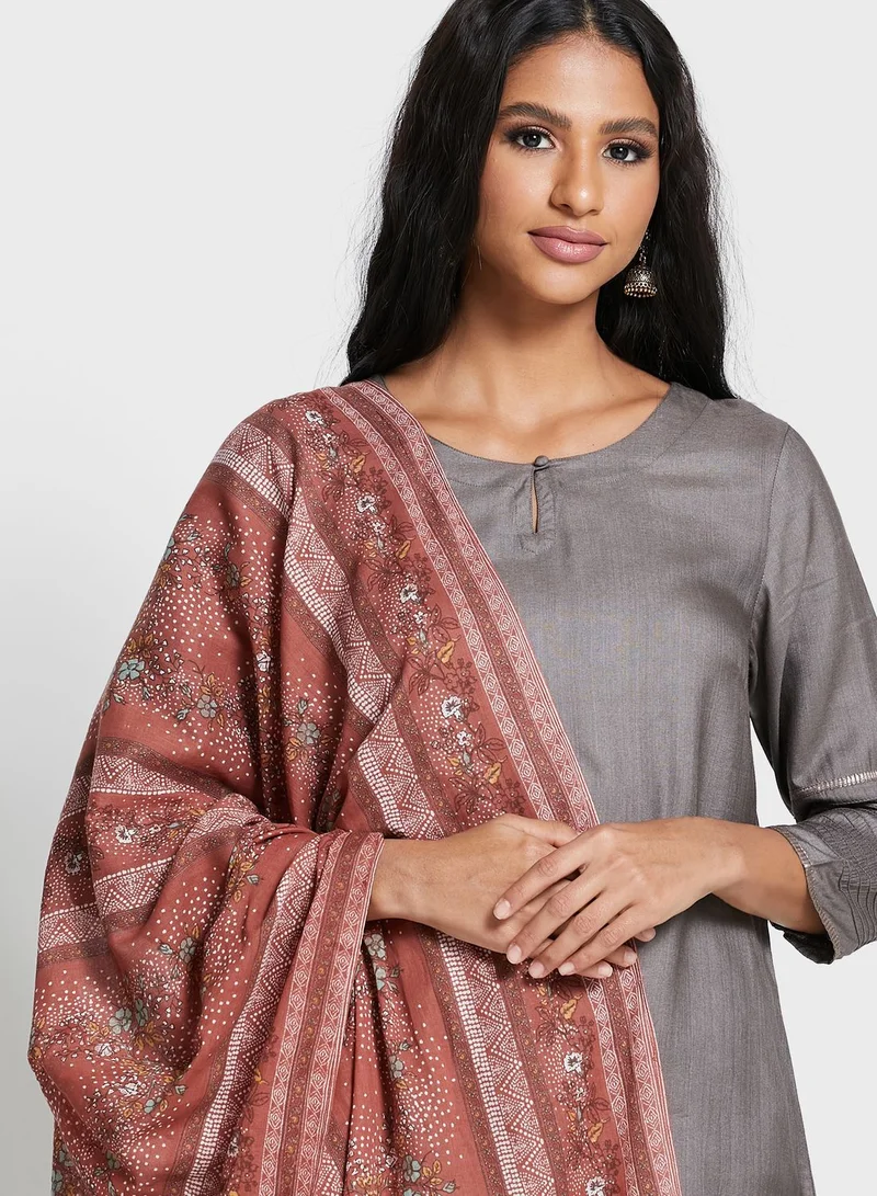 W Printed Dupatta