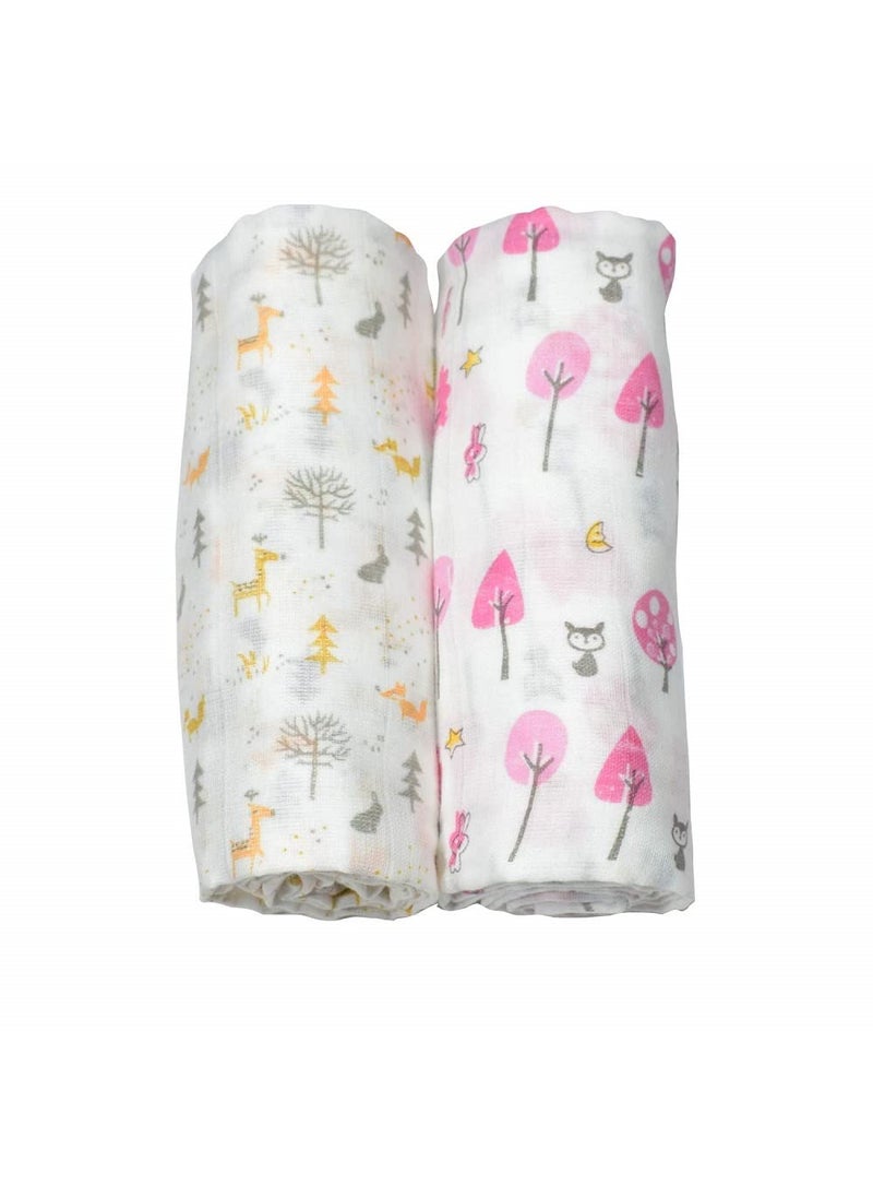PrimeBox PrimeBox Organic Bamboo Cotton Swaddles Wrap Muslin Cloth for Infant Kids New Born Baby Set of 3 pcs 100 100 Cm  - Image 5