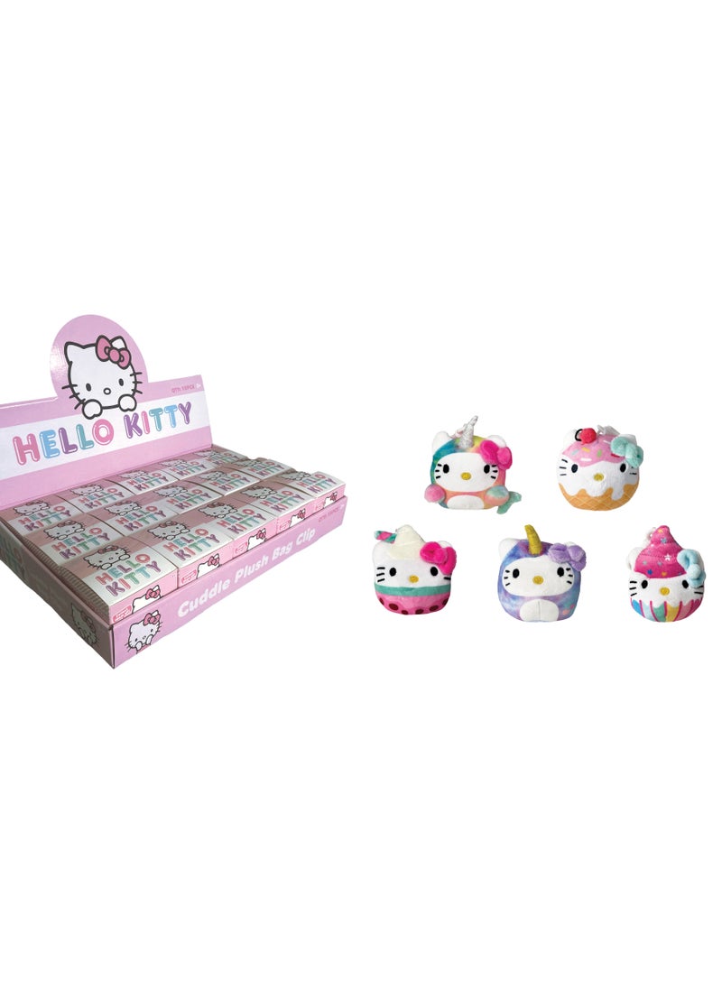 Hello Kitty Hello Kitty Bag Clip, Assorted 1 Piece (Style & Color May Vary) | Bag Accessory | Plush Toy | Soft Toy | Perfect Gift for Kids and Adults  - Image 1