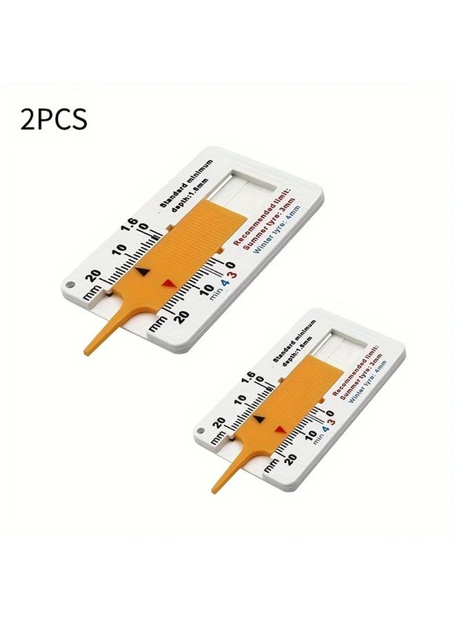 Plastic Tire Tread Depth Gauge 0 20mm Vernier Caliper Measuring Tool For Cars Motorcycles Trucks Trailers - Image 5