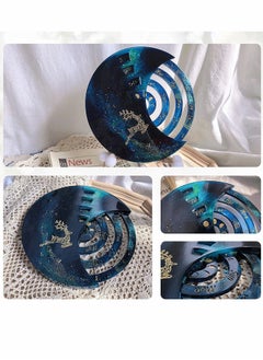 KASTWAVE Moon Calendar Mold, Silicone Resin Mold, Moon Phase Calendar Suitable For Resin Casting, Diy Resin Crafts, Home Office Wall Decoration (3 Pieces)【Moon Perpetual Calendar Resin Mold】 -Moon Perpetual Ca  - Image 4