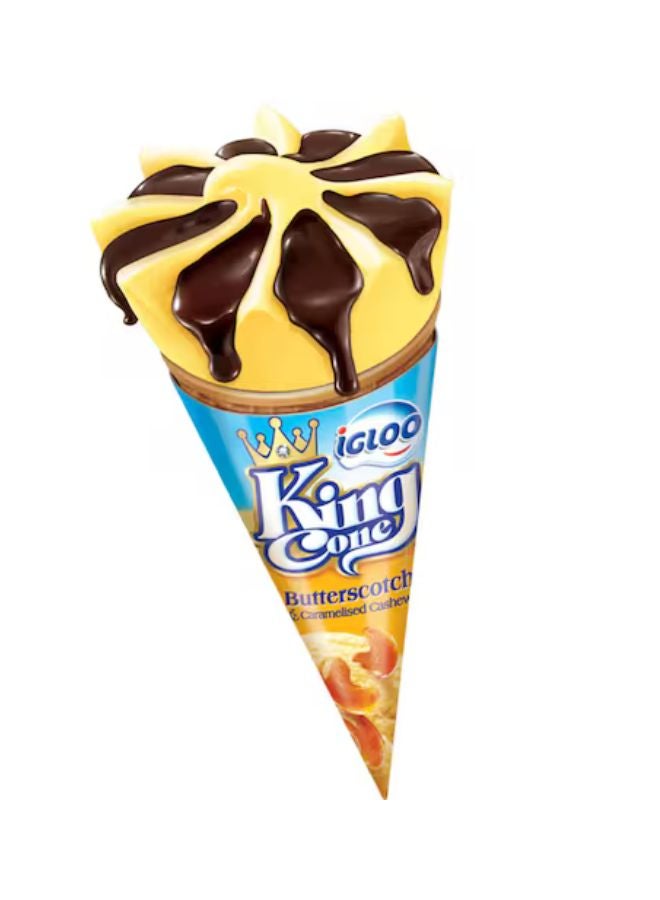 King Cone Butterscotch & Caramelised Cashews Ice Cream Cone