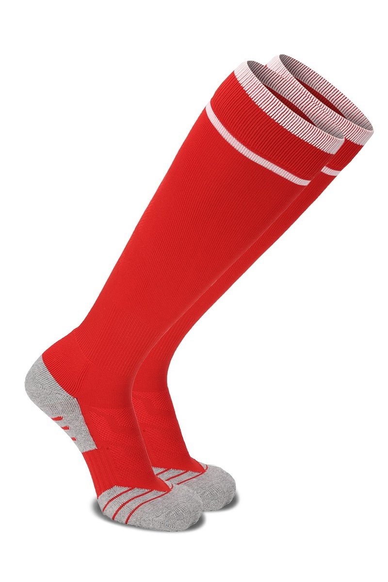 SKY WING Unisex Athletic Knee High Breathable Compression Solid Tube Soccer Football Sport Socks 1/2/3/4 Pairs for Youth Adult - Image 1