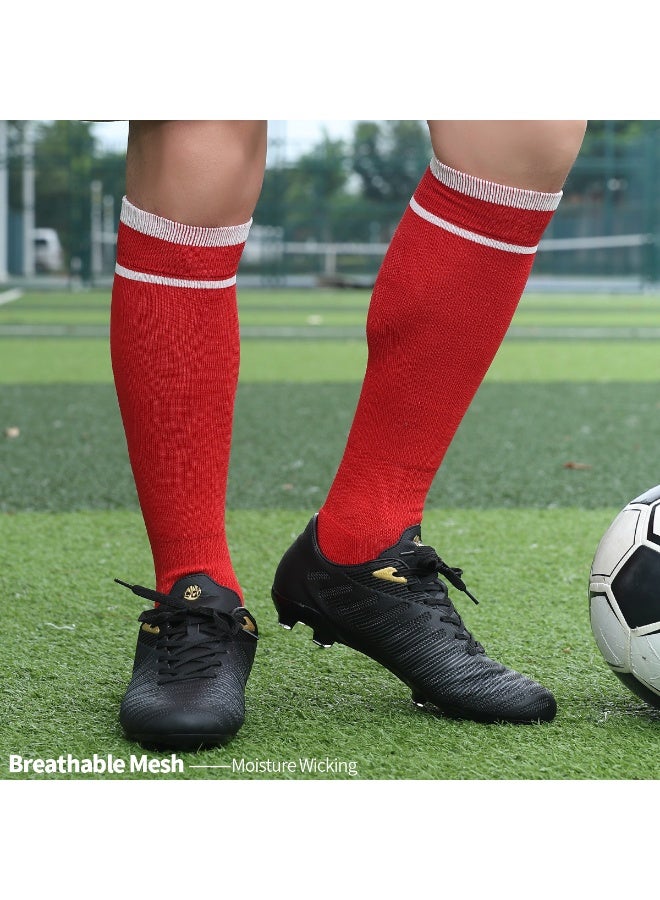 SKY WING Unisex Athletic Knee High Breathable Compression Solid Tube Soccer Football Sport Socks 1/2/3/4 Pairs for Youth Adult - Image 3