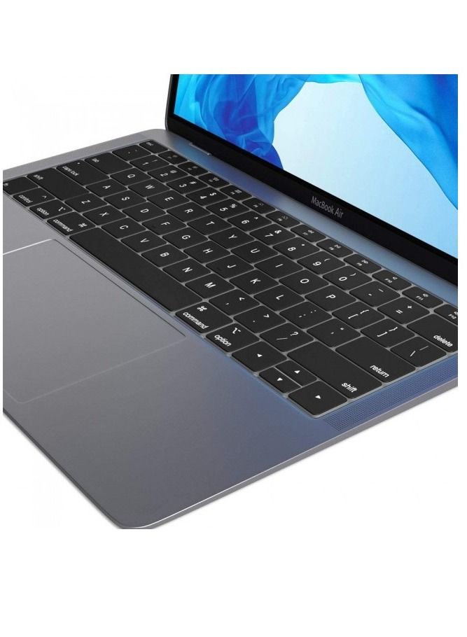 Keyboard Cover Skin For MacBook Air 13 inch A1932 2018-2019 Release with Retina Display Black - Image 4