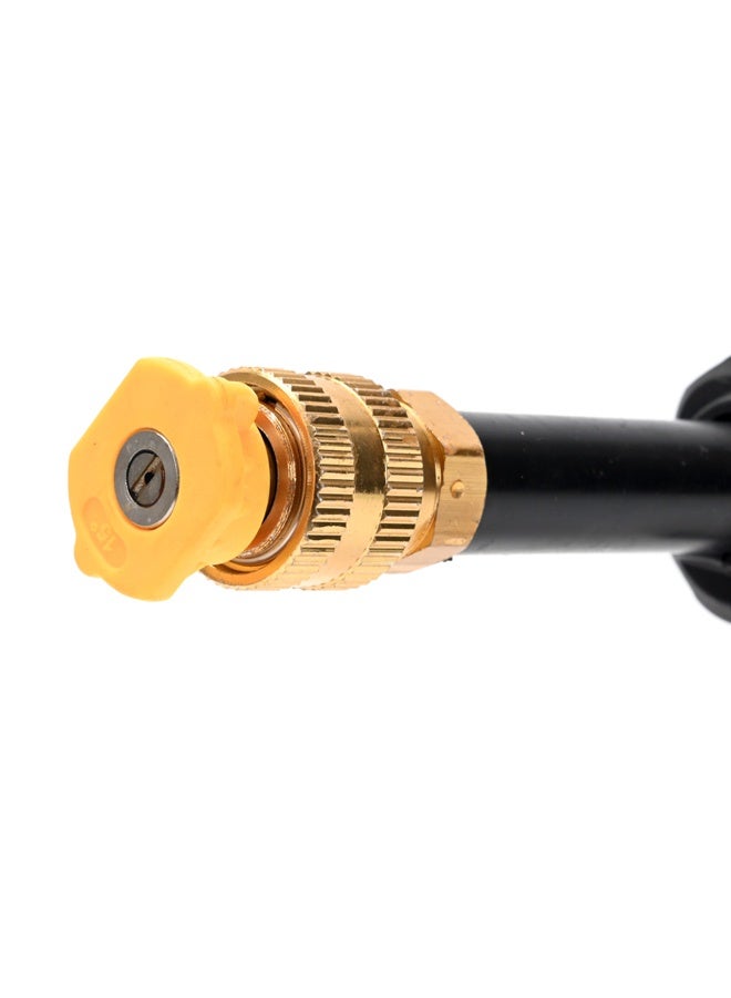 لوازم طقم مسدس ماكينة غسيل مع رؤؤس 3 حبات مسدس رش ماء عالي الضغط مع أنبوبَي تمديد، ووصلات سريعة، متوافق مع غسالات الضغط لغسل السيارات والتنظيف الخارجي - Image 4