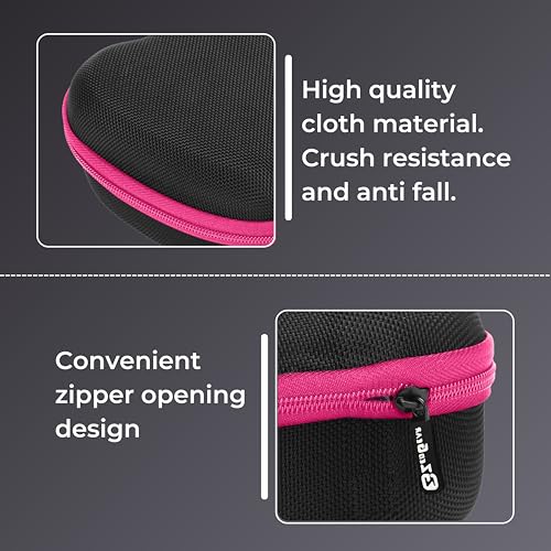 ZedGear Game Controller Case EVA Hardshell Cover for Xbox One Xbox 360 PS3 PS4 PS5 PS2 One S Wireless Game Controller Carry Case Gaming Accessory Box Holder Protective Cover Storage Case - Pink - Image 3
