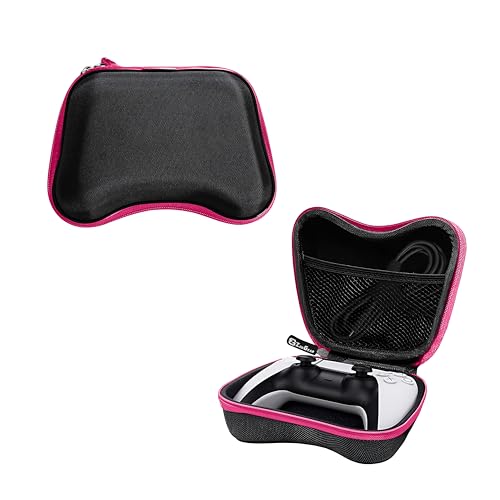 ZedGear Game Controller Case EVA Hardshell Cover for Xbox One Xbox 360 PS3 PS4 PS5 PS2 One S Wireless Game Controller Carry Case Gaming Accessory Box Holder Protective Cover Storage Case - Pink - Image 1