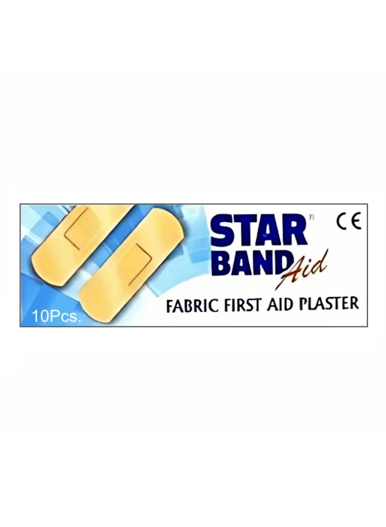 Fabric First Aid Plaster– 10 Pieces - Image 1