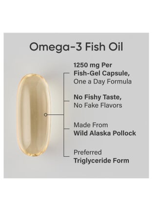 SR Omega-3 Fish Oil Triple Strength 1250mg 90 Softgels - view 2