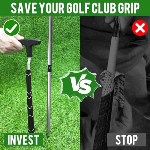 PICEBOM Golf Grip Removal Tool, V-Groove Grip Remover Saver Gripping Tool for Removing Golf Club Grips (1 Pcs) - Image 2