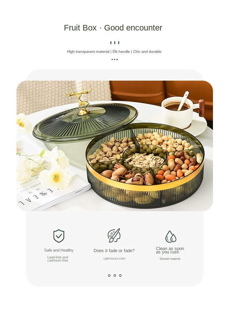Y&D Household Living Room Coffee Table Fruit Candy Snacks Dried Fruit Storage Box - Image 3