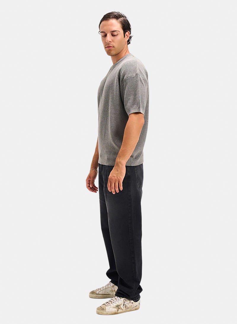 bowline Grey Round Knitwear T-shirt - Image 1