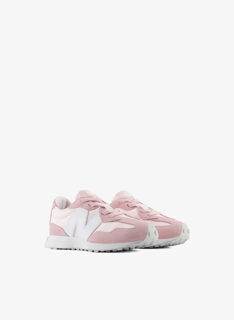 New Balance Kids 327 Bungee Lace casual Sneakers (Standard Fit)
