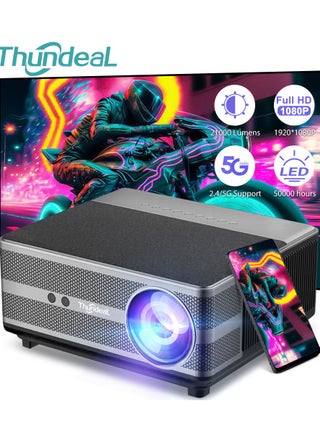 Projector with 5G WiFi and Bluetooth, Portable Projector Support 8K 1080P, Auto Focus & Keystone, Zoom, Movie Video Home Theater Projector Compatible with/HDMI/USB/Phone/Laptop/TV Stick - pzsku/ZDAD79B1F0EA7A7BC5E20Z/45/1745284633/d2add5d6-496a-4a6c-a362-af23c22499a6