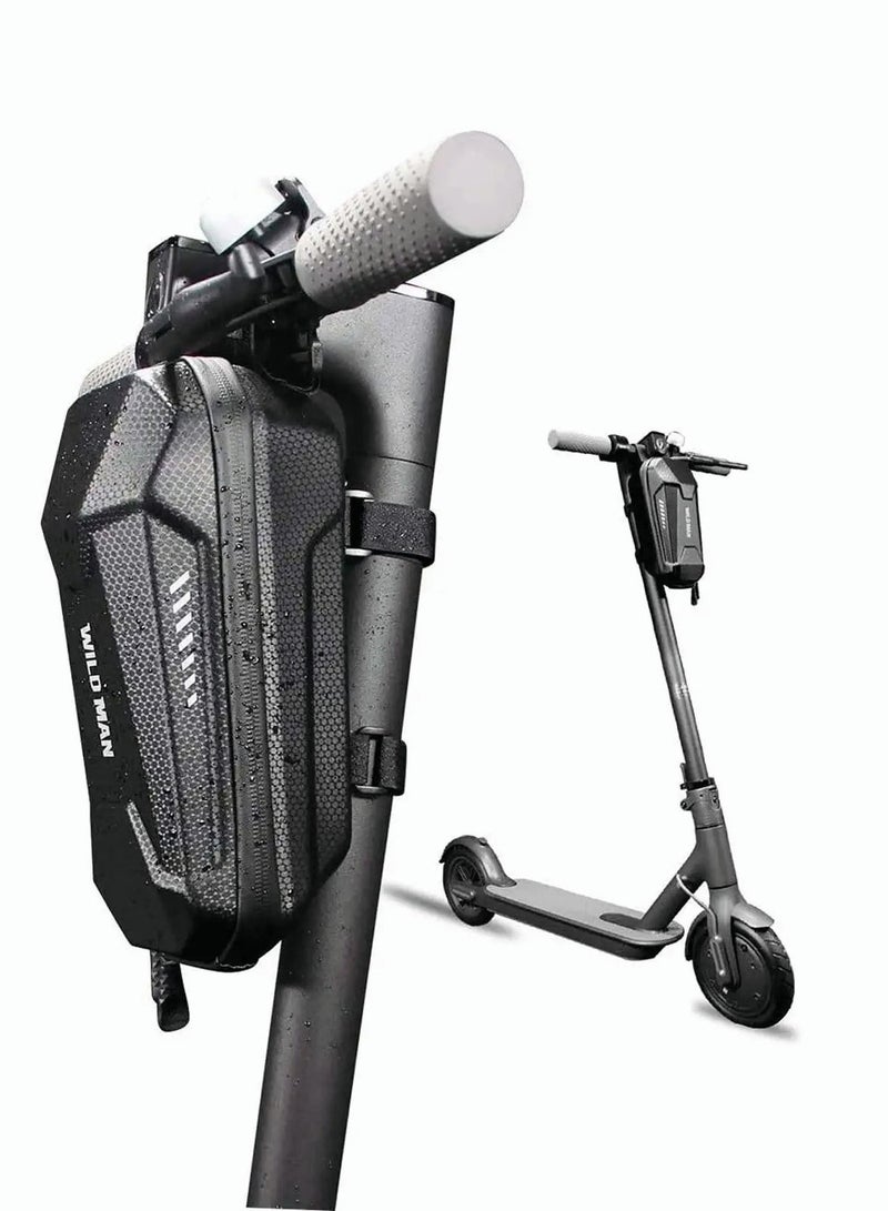 Excefore Electric Scooter Handlebar Bag, EVA Multi-Purpose Waterproof Scooter Storage Bag, Large Capacity Scooter Front Tube Hard Shell Bag for Electric Scooter/Electric Bike/Bicycle/Motorcycle - Image 1