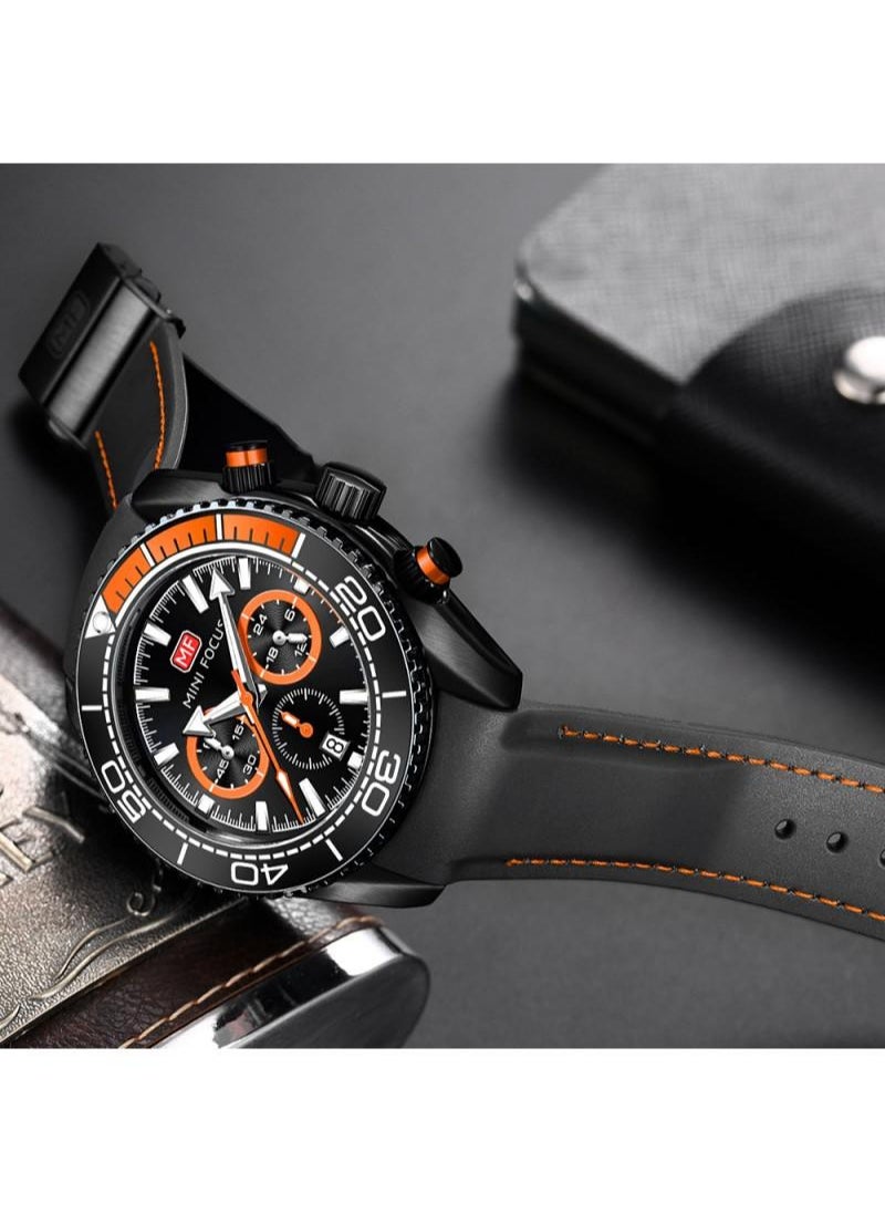 MINI FOCUS - Mini-focus Men’s Silicone strap Watch MF0426G - Image 1