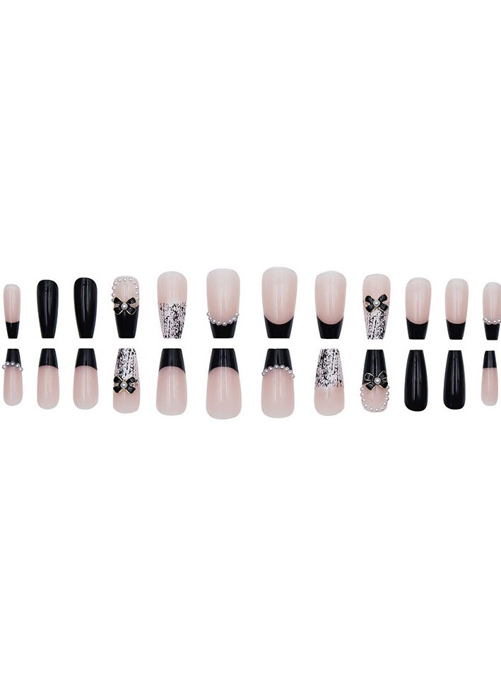 أظافر مزيفة 24 قطعة بدون لصق - Image 2