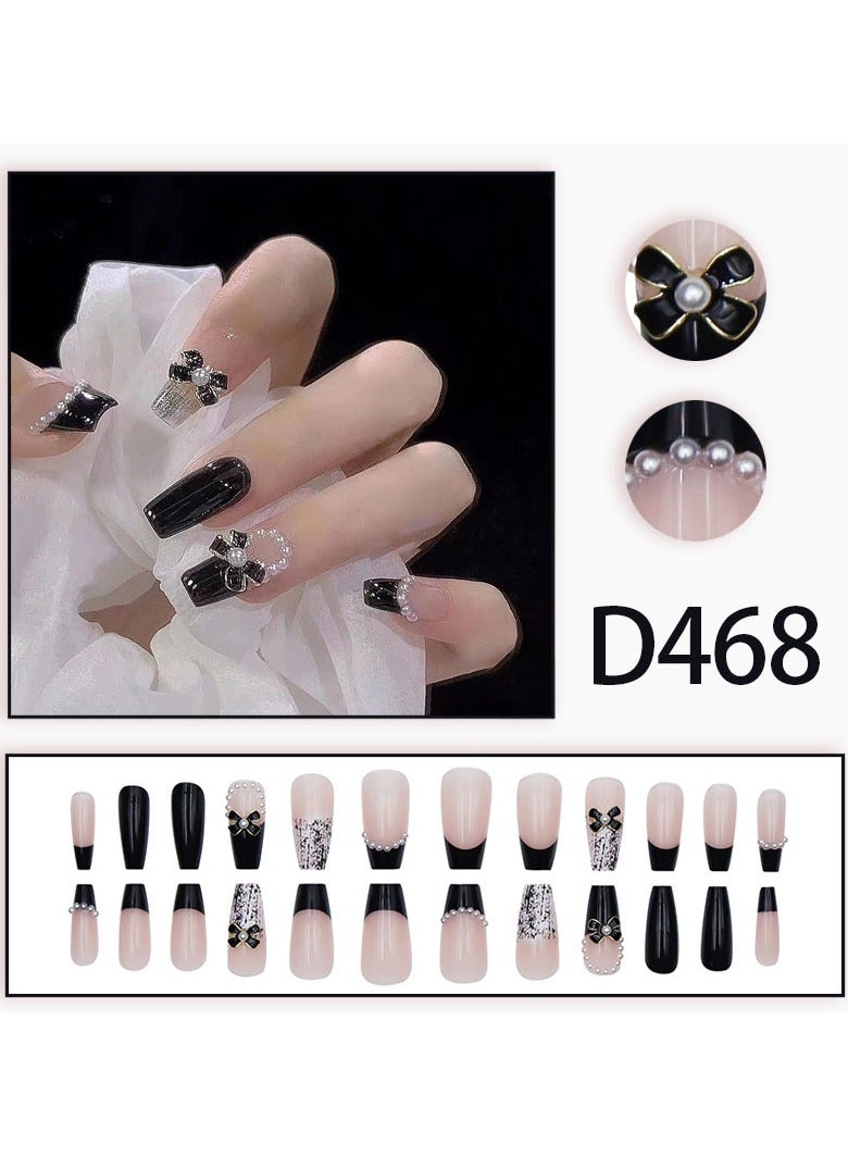 أظافر مزيفة 24 قطعة بدون لصق - Image 3