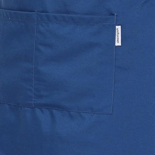 uniformer Apron for Men and Women | Durable & Stylish for Kitchen, Restaurant, Cafes | Ideal for Chefs, Bakers & Home Cooks | Easy to Clean | Unisex Design (Blue_Pack of 2) - Image 4