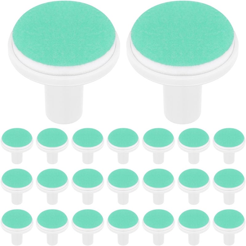 POPETPOP 24 Pcs Electric Nail Trimmer Replacement Pads Baby Nail File Replacement Heads for Babies Safe and Gentle Care Green - Image 1