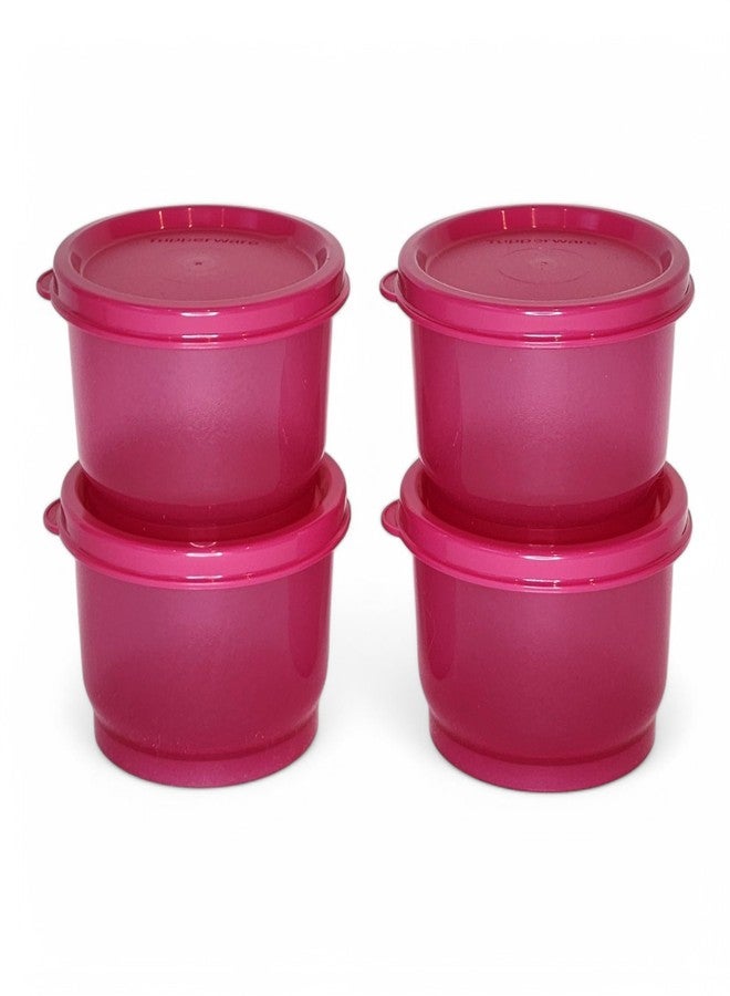 توبروير طقم أكواب وجبات خفيفة من تابروير مكون من 4 قطع باللون الوردي مع أغطية متطابقة (سعة كل منها 4 أونصات) - Image 1